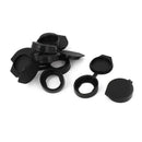 Plastic Key Panel Cam Lock Anti Dust Waterproof Cover Cap Black 8PCS S1J1