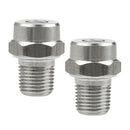 2 x NPT1/8 inch High Pressure Washer Spray Fan Nozzle Tip 25 Degree Stainless