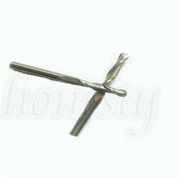 Solid Carbide 3mm Dia Spiral 2 Flutes Ball Nose End Mill CNC Engraving Bit