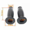 2Pcs Black Motorcycle Stripe Rubber Gel Hand Grips 7/8" Handlebar Road Bike