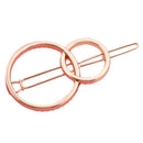 Hollow Round Geometric Metal Hair Clip Ponytail Holder Hair Accessories