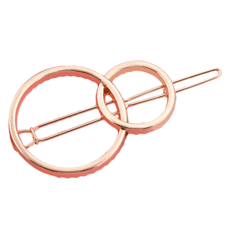 Hollow Round Geometric Metal Hair Clip Ponytail Holder Hair Accessories