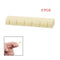 Guitar Ivory Plastic Replacement Slotted Nuts 5PCS