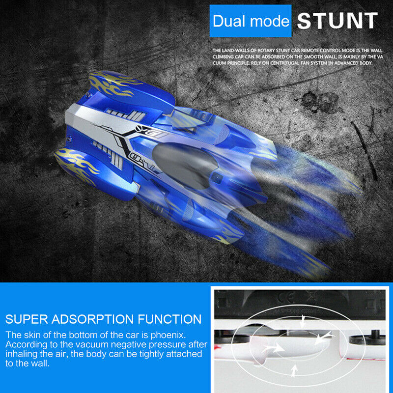 Remote Control Climbing Rc Car With Led Lights 360 Degree Rotating Stunt To V9A2