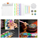 33pcs Mandala Dotting Tools Rock Painting Kit Dot Nail Art Pen Paint Stencil