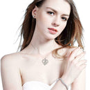 New Mother's Day Gift Mom Child Heart Pendant Chain Jewelry Necklace Love H0B6