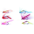 32pcs Single Hook Feather Bionic Moth Fishing Insect Flies Crankbaits Lures