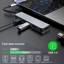 USB C Hub Adapter, 5 in 1 Type C Hub 4K USB C to HDMI, 3 USB 3.0 Ports, 100W USB