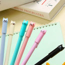 6pcs Cute Cat Pattern Black Ink Pens Student School Office Stationery Supplies