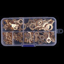 150X Brass Ring Cable Lugs Cable Connector Wire Terminal M3 M4 M5M6M8M10 Kit ME