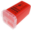 Red Sharps Container Biohazard Needle Disposal for Medical Dental Tattoo Tosp