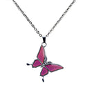 Color Change Butterfly Pendants Mood Necklace Dating Necklace Valentines's Gift