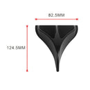 1X Vortex Generator Shark Fin Spoiler Wing Black Look Tail Line For Car Roof BX