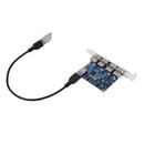 PCI-E to 4 Ports USB 3.0 Expansion Card, Interface USB 3.0 4-Port Express Card