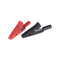 2PCS Insulated Alligator Clamp 2mm Banana Plug Adapter Test Probe Black+Red  JR