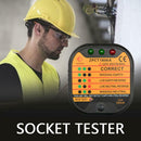 Electric Socket Testers Power Outlet Safety Leakage Voltage Detector (UK) A