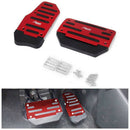 Non-Slip Car Pedal Brake Foot Cover Treadle Belt RED Automatic Accelerator 2pcs