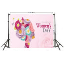 Flowers Mother Day Theme Background Cloth Home Tablecloth Photo Props Backdrop