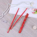 China bamboo chopsticks red dragon chinese pattern reusable 1pair useful st 3C