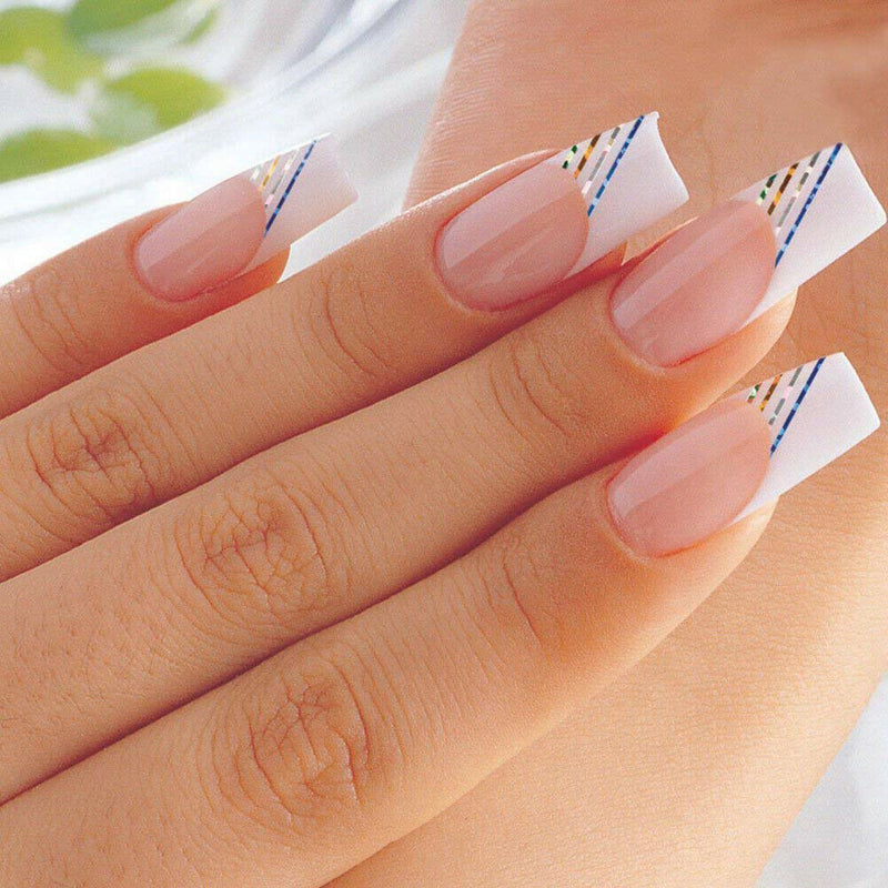 500pcs/Bag Natural Color French Nail Art Tips Manicure Artificial False Tip