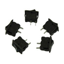 5Pcs 12V On/Off Waterproof Rectangle Rocker w/ Cover Car Dashboard Boat .