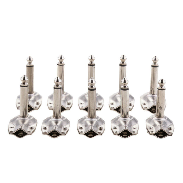 Pack Of 10 Pieces 1/4 '' 90 Degree Angle Plugs Mono Style