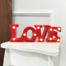 LED Heart Shape Night Lamps Wedding Decoration Love Letter Night Light DIY DBX