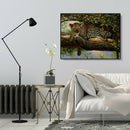 Painting By Numbers Kit DIY Tree Leopard Canvas Oil Art Picture Home Decor