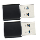 2 Pieces USB 3.0 Mini Memory Card Reader (Black)