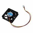 60mm x 60mm x 15mm 3 Pins Cooling Fan w Metal Finger Guards O5S8