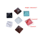 7 Pcs/lot Random Multi-color Chakra Pyramid Stone Set Crystal Healing Chakra Se-