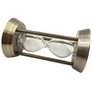 5 Mins Metal Hourglass Sandglass Sand Timers Sandglass Home Decoration White
