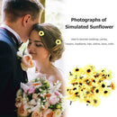 100pcs Artificial Small Silk Sunflowers Handmade Wedding Decor Wreath Craft