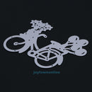 DIY Lovely Bike Metal Cutting Dies Stencil Scrapbooking Paper Card Maker Decor