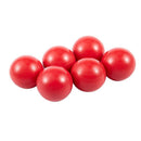 6 pcs M6 bushing thread 25mm diameter plastic ball knob red handle J5E3