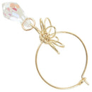 Crystal Water Drop Ring Earrings Are Not Easy To Fall Off, Flowers, Ladies,