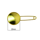 10pcs 20mm DIY Jewelry Cabochon Cameo Setting Brooch Blank Base Safety Pins