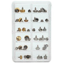 40PCS Watch Crowns Watch Waterproof Replacement Assorted Repair Tools with  S8I2