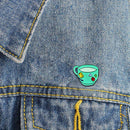 Candy Color Brooch Coffee Cup Badge Jacket Shirts Ornament Gift (Style 3)