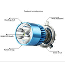 6000-7000K Blue H4 DC 12V LED Projector Fog Driving Light Bulb Lamp for Car