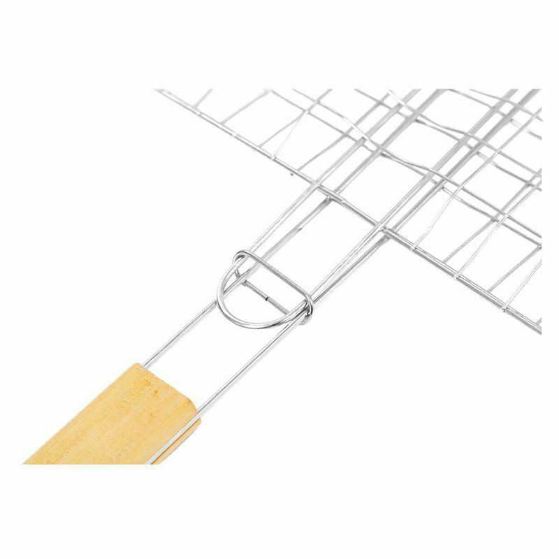 Metal Triple Grilling Basket Picnic Outdoor Barbecue Tool