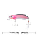Fishing Lures Crank Bait Squid Black Fish Lure With Feather Hook Tackle Sinking