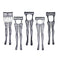 5 Pieces Suspender Socks Garter Thigh High Stockings for Women