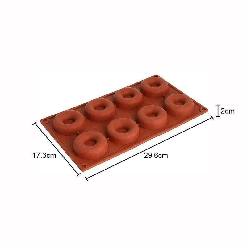 1* Donut Mould Muffin Cupcake NonStick Doughnut Mold Silicone Baking Pan L4N7