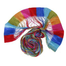 Colorful Rainbow String Fringe Door Curtain Window Room Divider 200x100cm