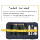 27pcs/set Sketch Pencil Tools Professional Art Drawing Pencil Sketching X0M9