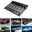 6 Gang DC 12V/24V Fused ON/OFF Toggle Switch Panel for Marine Boat Caravan