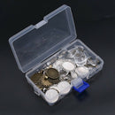64-Pieces Pendant Set,16Pcs Oval Pendant Trays And 16Pcs Round Bezels With
