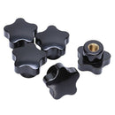5Pcs M8 Female Thread 32mm Star Head Clamping Nuts Knob Grip Handle V4P5