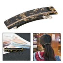 Acrylic Rhinestone Spring Snap Barrette Elegant French Hair Clip Ponytail Holder